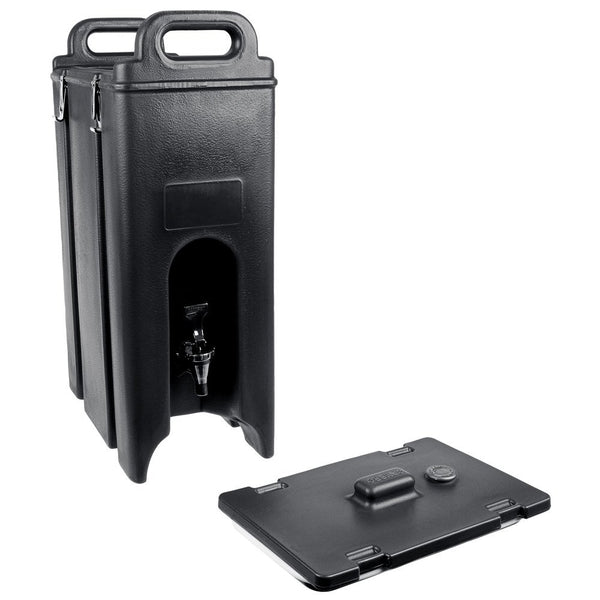 Cambro Camtainers® 4.75 Gallon Black Insulated Beverage Dispenser