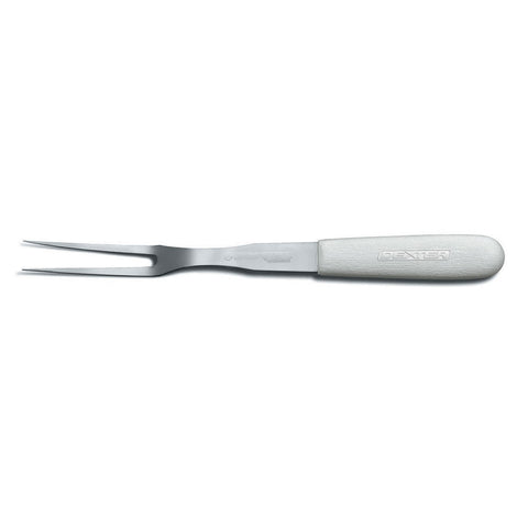 Dexter Russell 5" Sani-Safe® Cook's Fork w/ Polypropylene White Handle, Stainless Steel