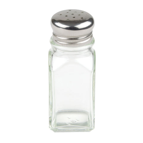 2 oz Square Shaker for Salt/Pepper - Metal Lid