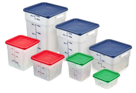 CamSquare® Food Container w/ 4 qt Capacity, Polypropylene, Translucent