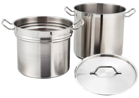 11 1/8" Stainless Steel Double Boiler w/ 16 qt. Capacity