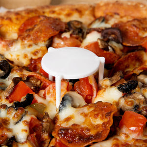 2” White Plastic Pizza Stands