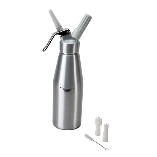 1 Liter Stainless Steel Professional Whipped Cream Dispenser – JRJ Food  Equipment