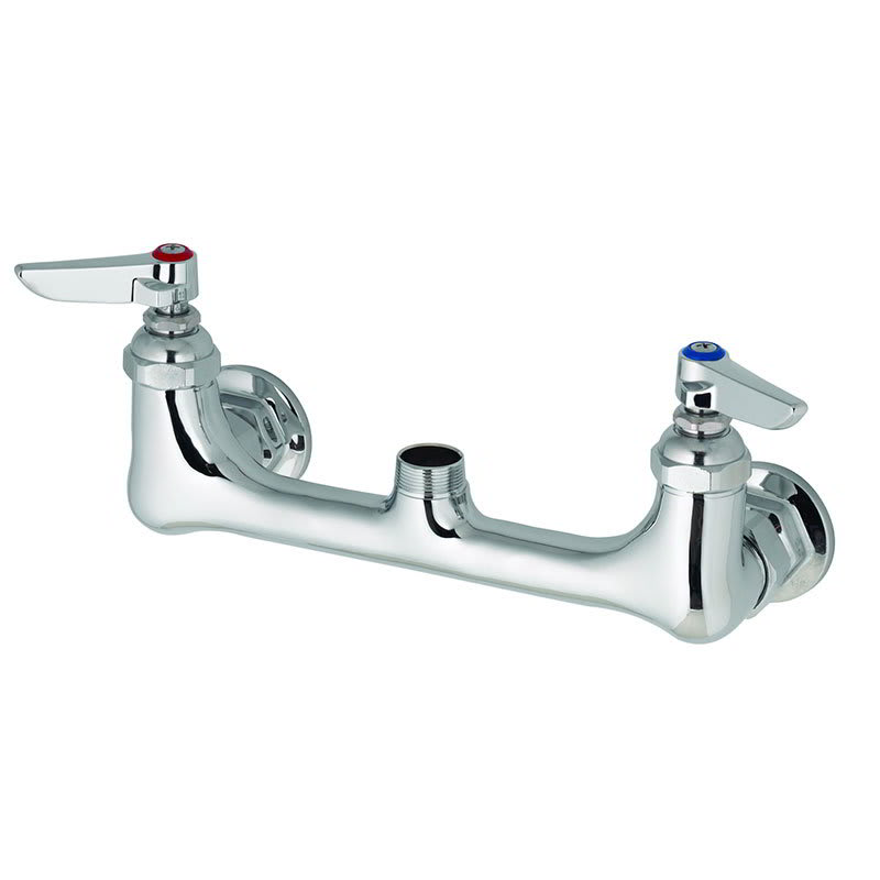 T&S Sink Mixing Faucet w/o Nozzle, Wall Mounted, 8" Center