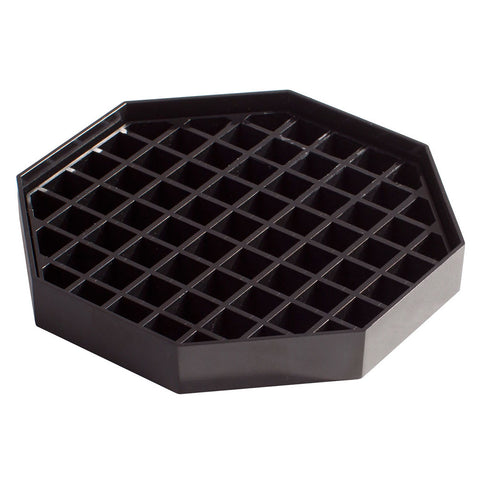 6" Octagon Drip Tray - Black
