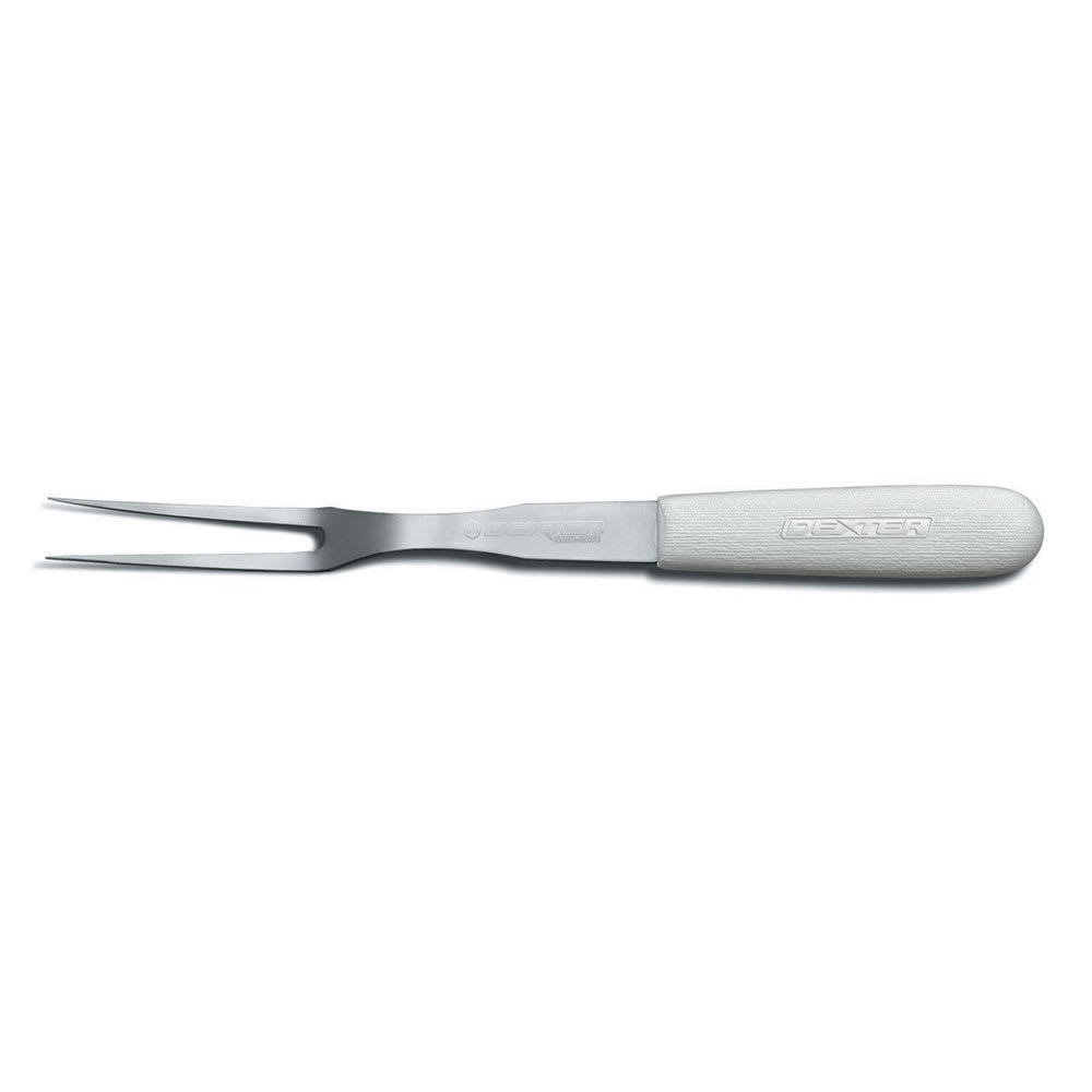 Dexter Russell 5" Sani-Safe® Cook's Fork w/ Polypropylene White Handle, Stainless Steel