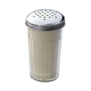 Cheese Shaker w/ 12 oz Capacity & Top, Plastic/Stainless