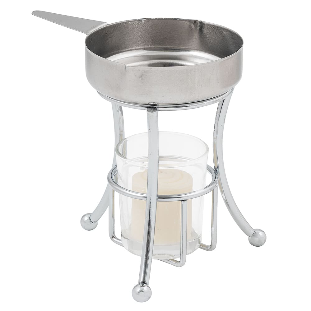 Butter Warmer w/ 3 1/2 oz. Capacity Cup, Chrome/Stainless
