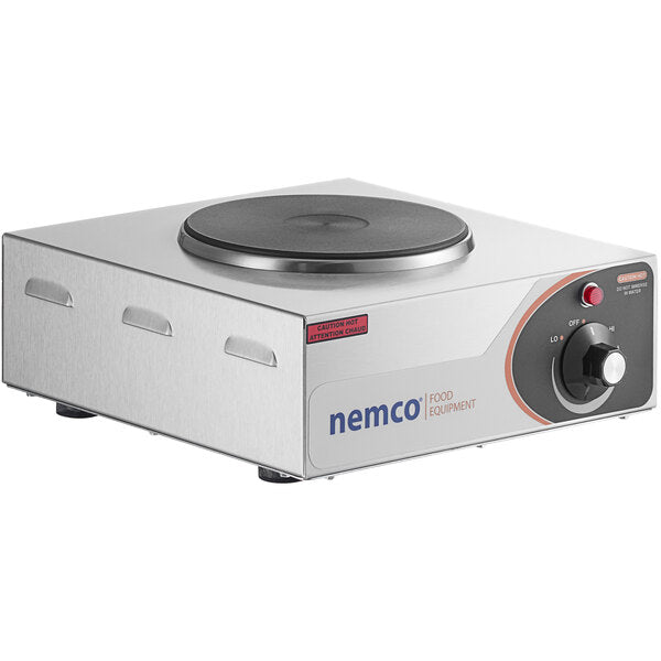 Nemco Electric Countertop Hot Plate with 1 Solid Burner