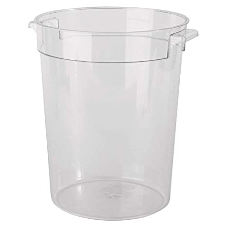 Storage Container, 6 quart, polycarbonate, round
