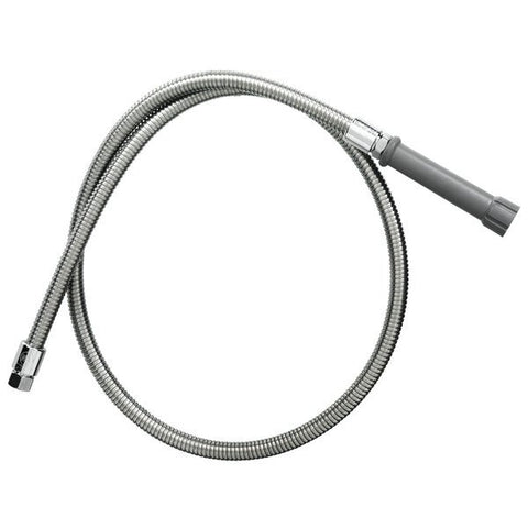 T&S 44" Stainless Steel Flex Hose with Gray Handle