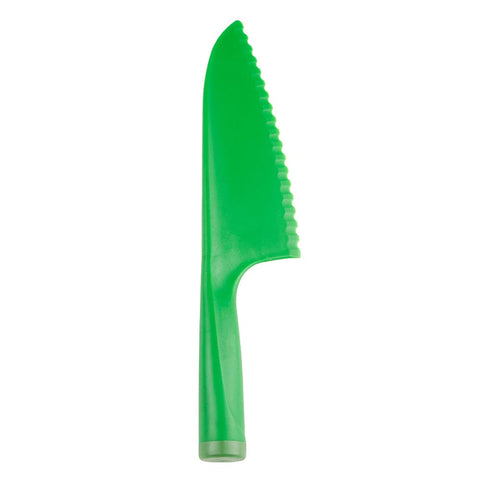 11 1/2" Lettuce Knife w/ Serrated Blade - Plastic, Green