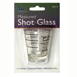 Update 1 1/2" Shot Glass w/ Measurement Lines