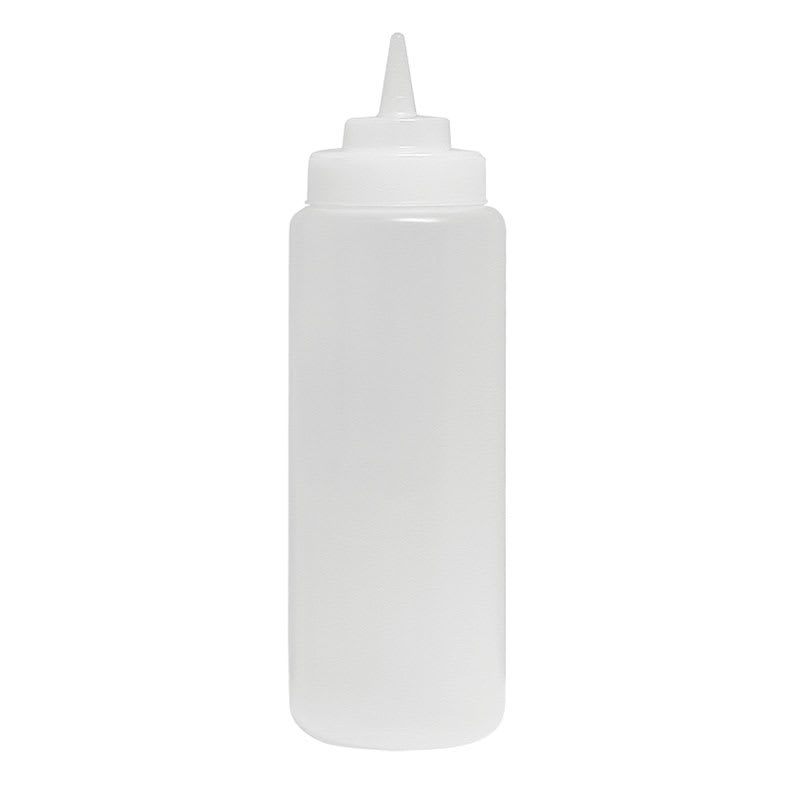 24 oz Wide Mouth Squeeze Bottle - 6 pack, Clear