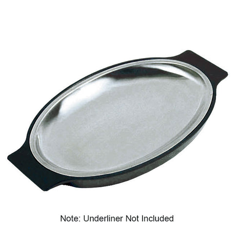 Stainless Sizzle Platter - 11" oval