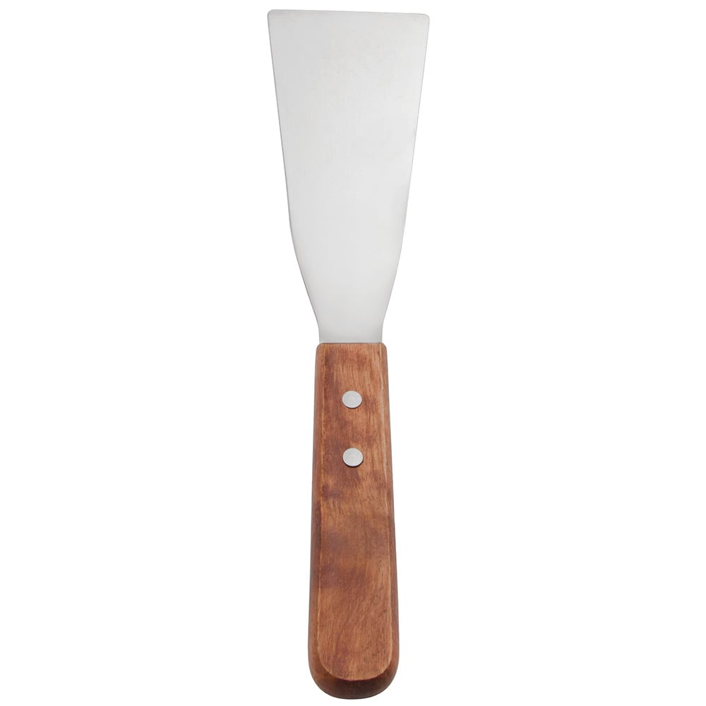 5 1/4" Grill Spatula - Wood Handle, Stainless