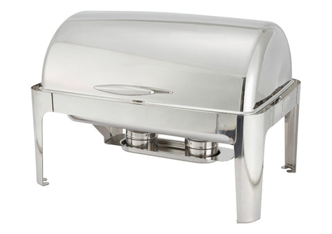 Madison 8 Quart Full-Size Chafer, Roll-Top, Stainless Steel