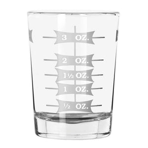 4 oz Mixing Glass - Capacity Markings on Both Sides