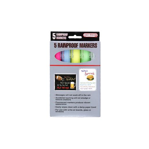Rain Proof Markers - 5 Markers/Pack