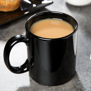 World Tableware 12 oz. Porcelain Mug, Black, Special Order