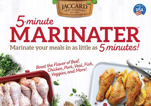5-Minute Marinater, 10 X 14 Inch, White/Red, Instant Vacuum Marinade Container