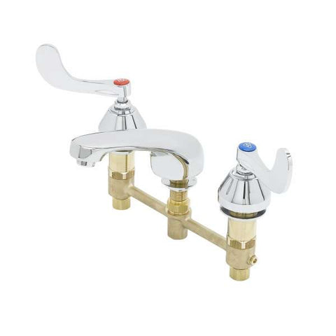 B-2990-WH4 T&S 8" Deck Mount Lavatory Faucet