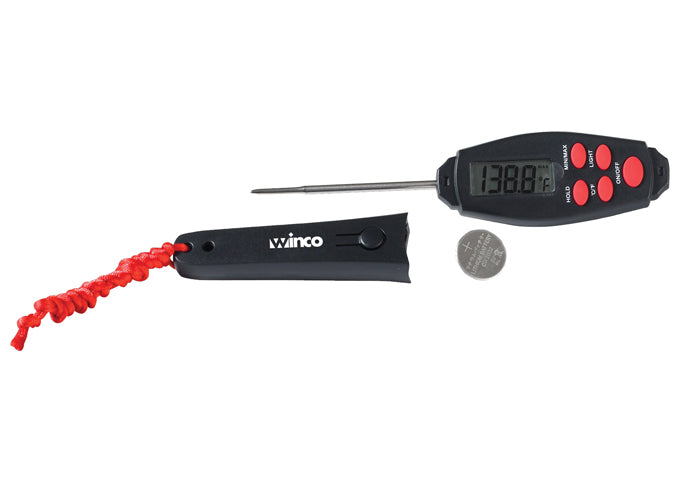 Digital Thermometer, 1-3/8″ LCD, 2-7/8″ Probe