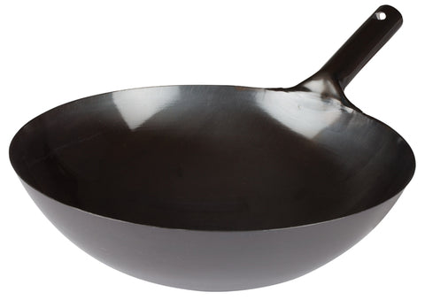 Black Carbon Steel Wok