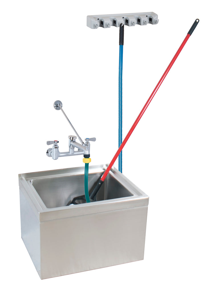 Mop Sink Stainless Steel Bowl 16"X20"X12"D Kit