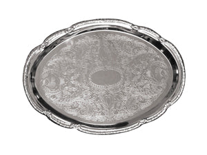 Chrome Plated Tray, Oval