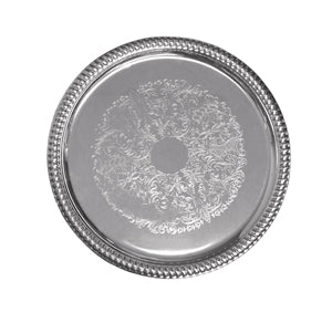 Chrome Plated Tray, Round