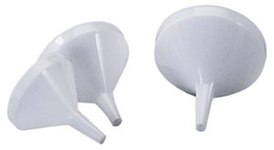 White Plastic Funnel 5 1-4"