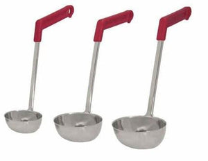 Update Bent Handle Stainless Steel Ladle, Red