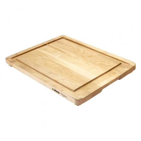 Rectangular 20" x 16" x 1" Wooden Carving Board with Channel